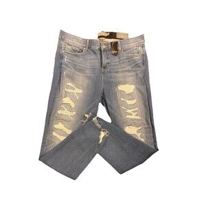 Torrid Bombshell Skinny Jeans Women’s 20T Blue Denim Pants Distressed $90 Tag